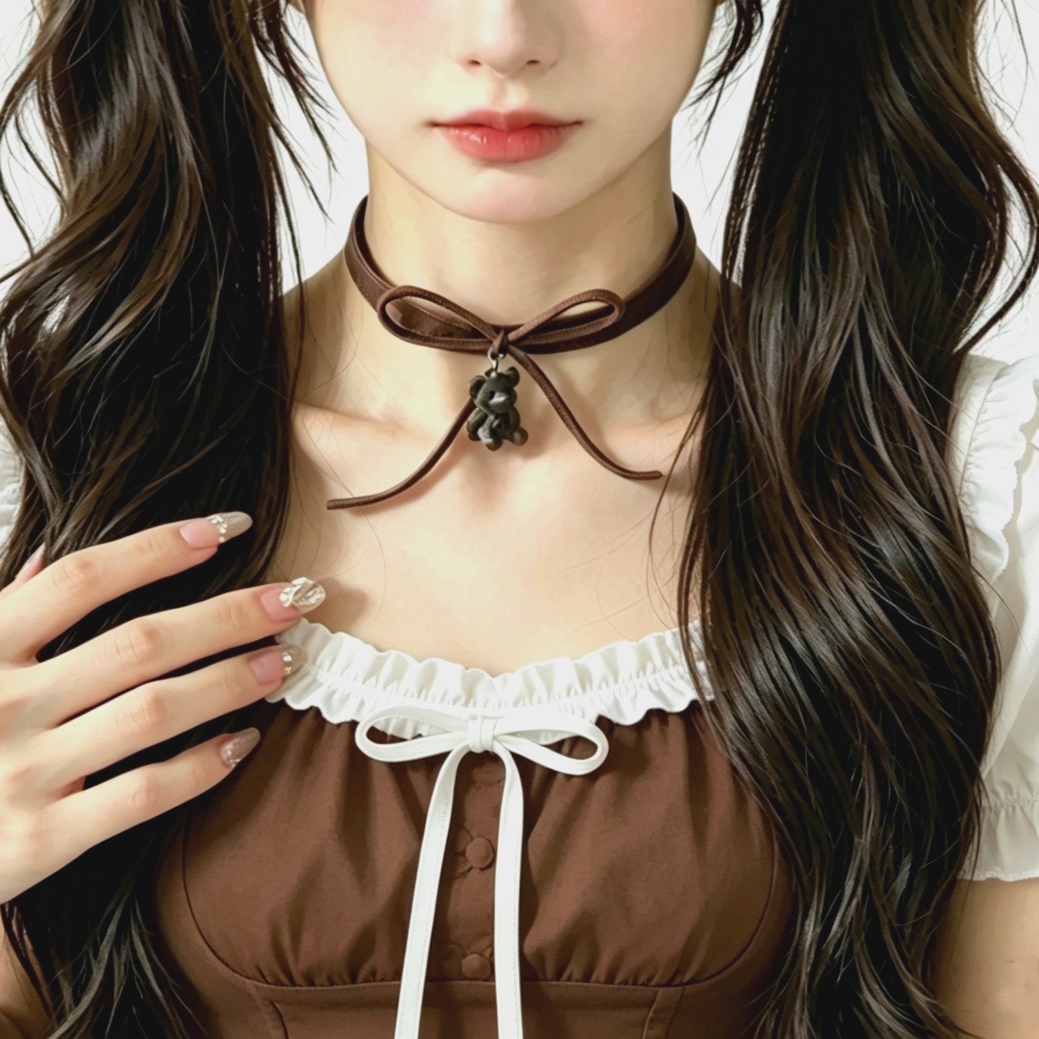 纯欲软妹少女感ins网红可爱小熊项链女韩短款choker时尚百搭颈链