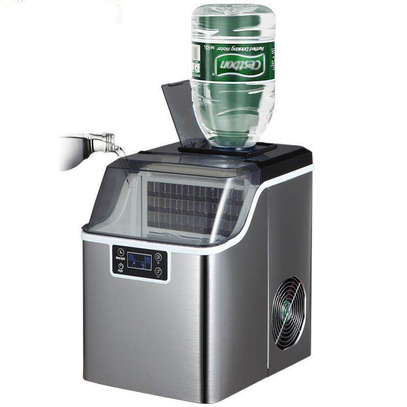 制冰机家用小型奶茶店手动桶装水30公斤宿舍吧台冰块机