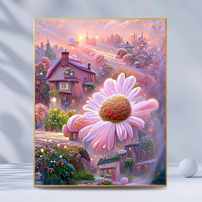 零基础DIY数字油画梦幻城堡