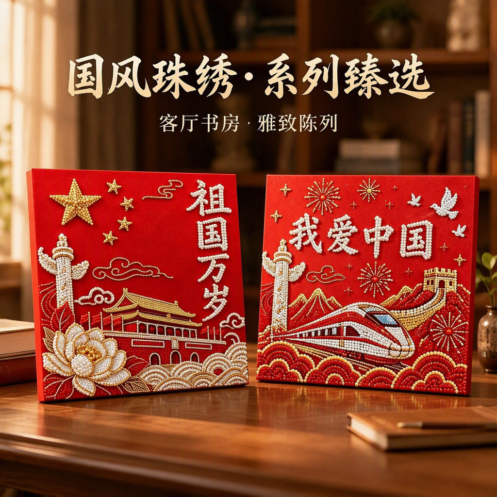 国庆爱国DIY珍珠画材料包