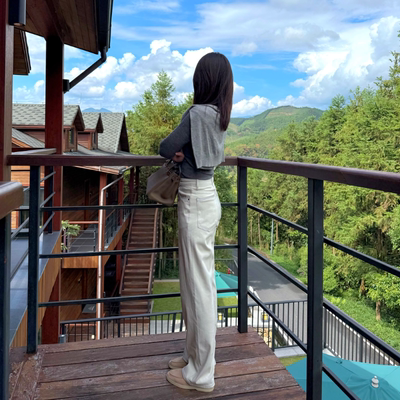 CL JINLI春夏【静奢神裤】意大利牛仔面料弹力修身直筒牛仔裤