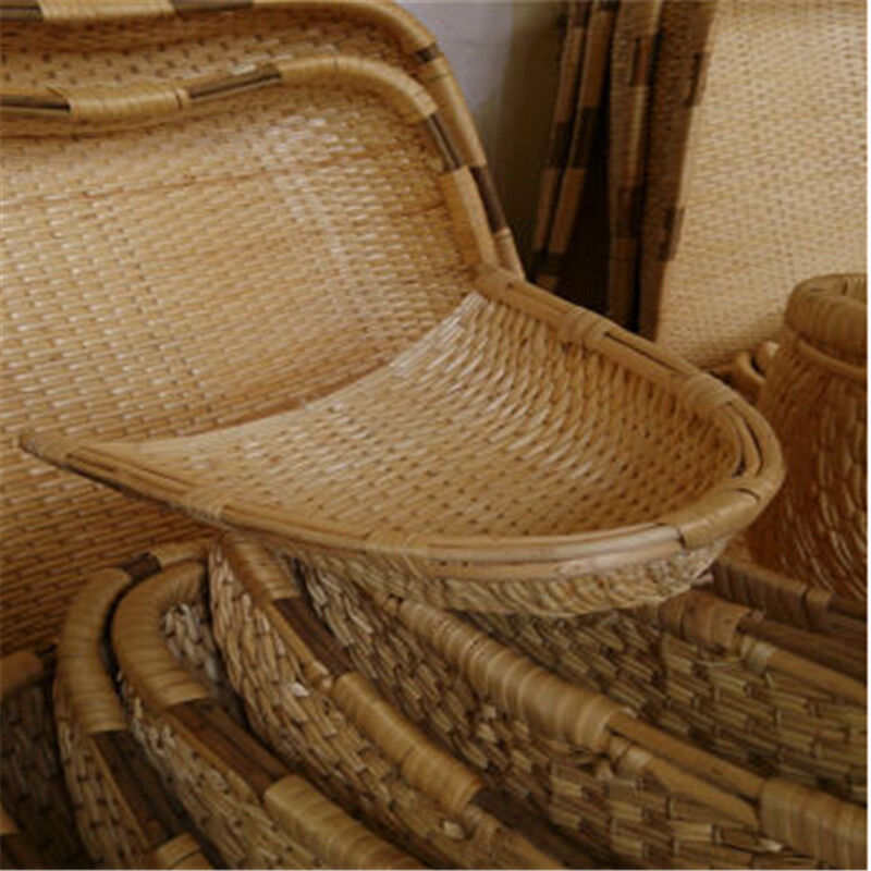 小簸箕民间柳条柳编收纳筐枊匾手工编长38宽38厘米