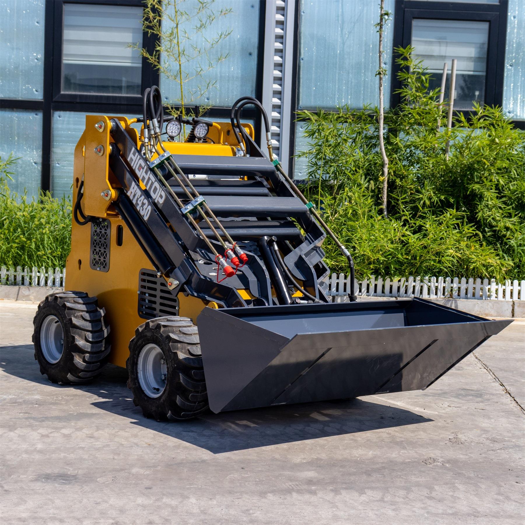 工厂小型滑移装载机 HT40三泵三阀多属具迷你滑移装载机