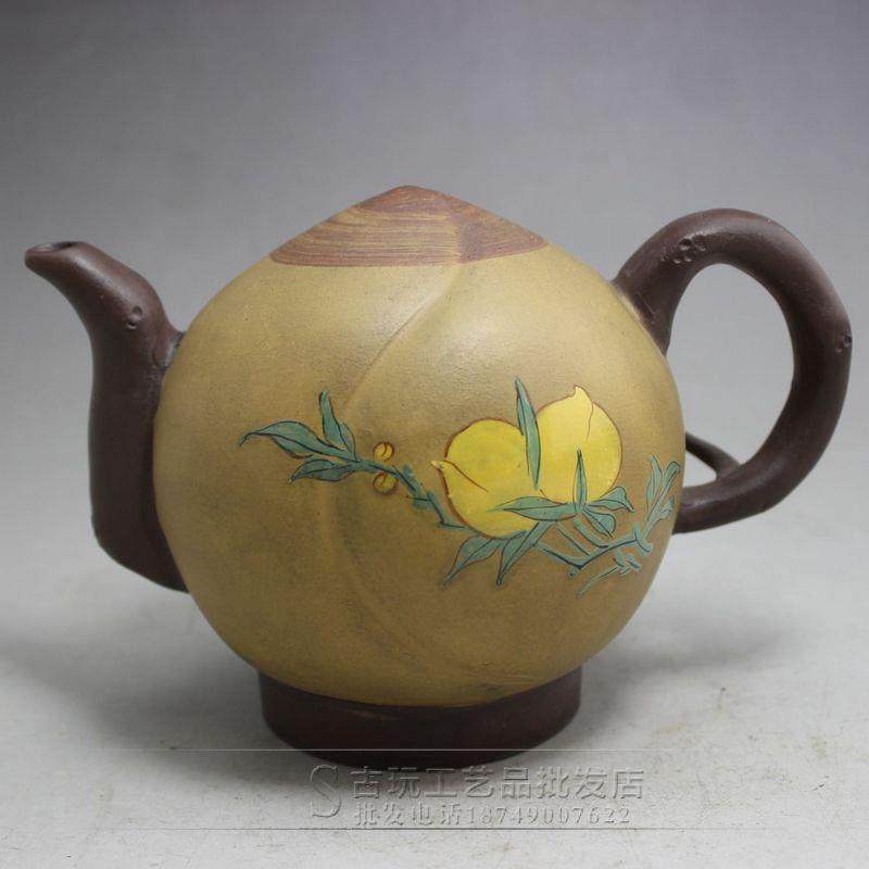古玩收藏复古人工紫砂壶茶壶彩色桃形紫砂壶1,畜牧/养殖物资,畜牧/养殖器械,淘宝优惠券,粉丝福利购,淘宝优惠卷