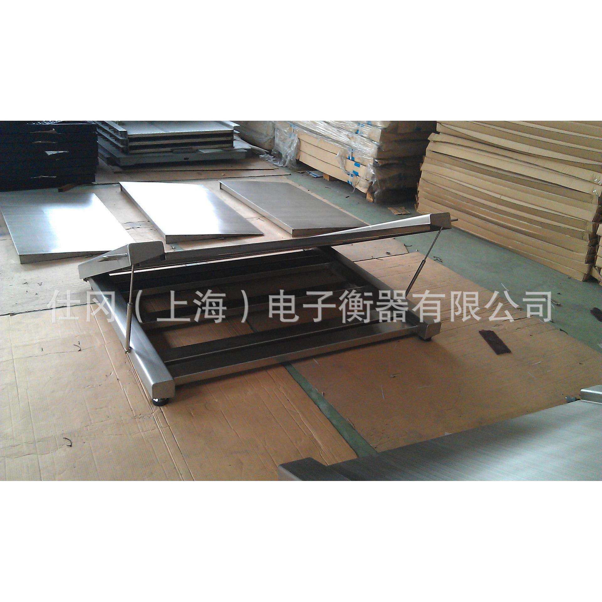 上海生产可用水冲洗电子地磅1吨2吨3吨全304不锈钢防水效果好