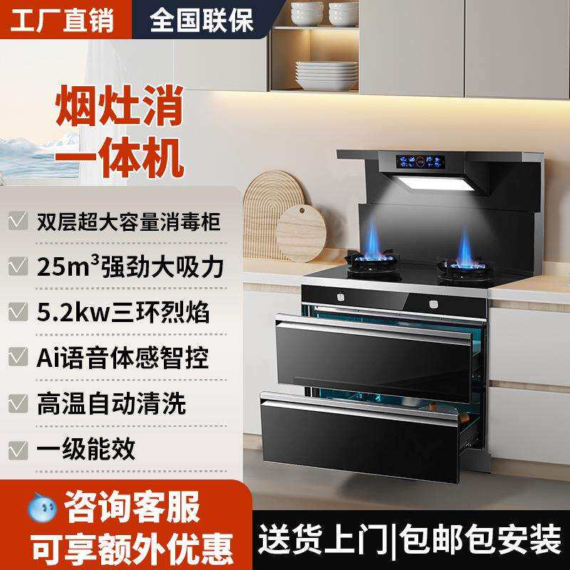 集成灶烟灶一体灶下排后排集成灶家用蒸烤
