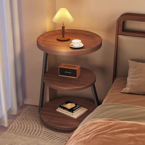 铁艺床头柜金属卧室小型出租房用小边几简易置物架柜子