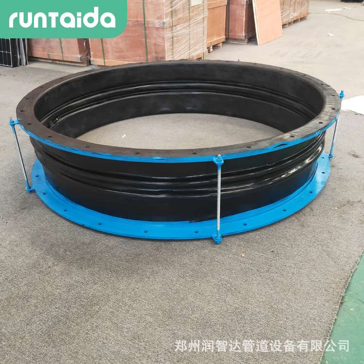 耐高温大口径橡胶膨胀节减震法兰橡胶补偿器脱硫大翻边橡胶软连接