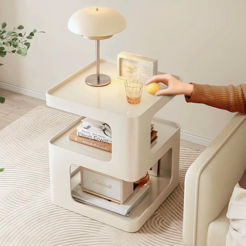 北欧沙发边柜简约现代网红520边几极简小茶几法式简约铁艺床头柜