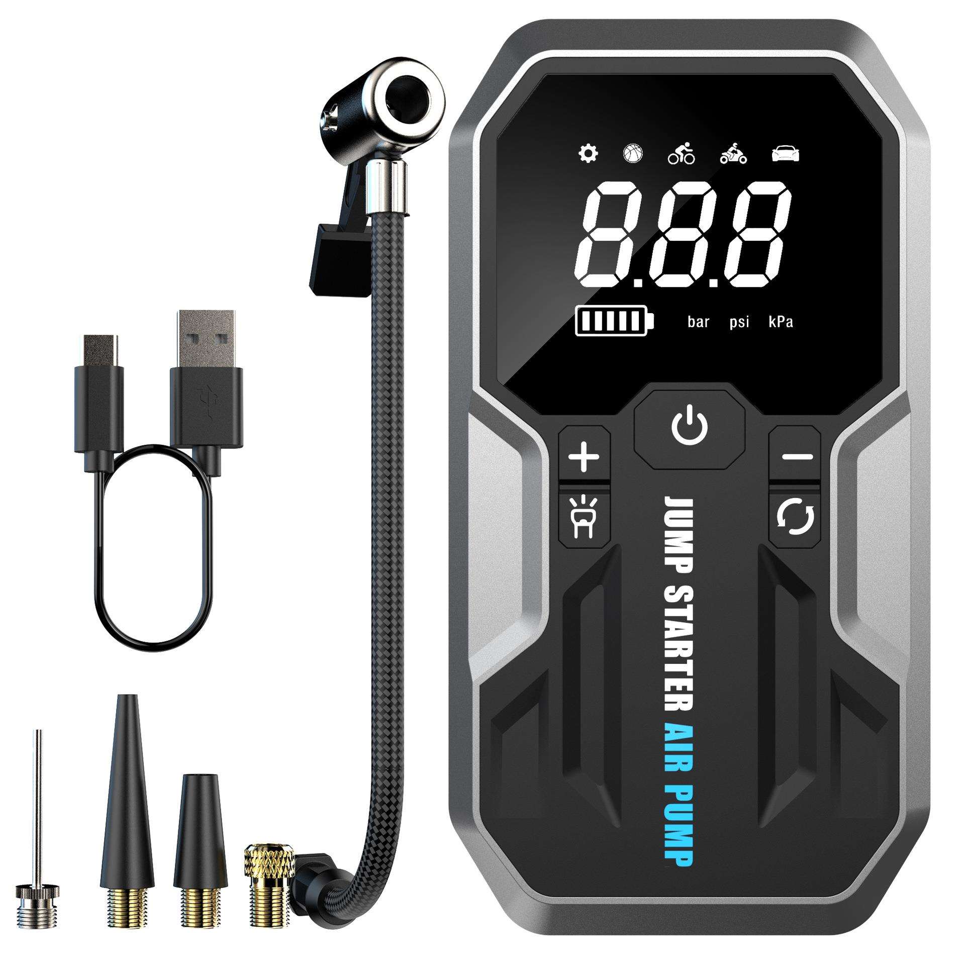 一体机汽车应急启动电源快速打气泵便携式户外点火器