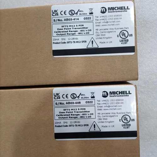 MICHELL AB03-446  0322 ,SF72 M12 5PIN露点仪mu500L-51-5变送器