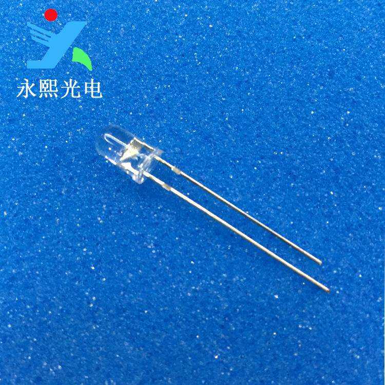 5mm长脚绿色led灯珠503-505nm交通绿灯f5超高亮方片绿光