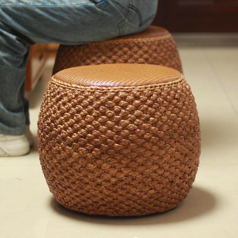 藤编家用矮凳阳台坐凳创意板凳沙发凳小凳子茶几圆凳椅子草编坐墩,特色手工艺,其他特色工艺品,淘宝优惠券,粉丝福利购,淘宝优惠卷