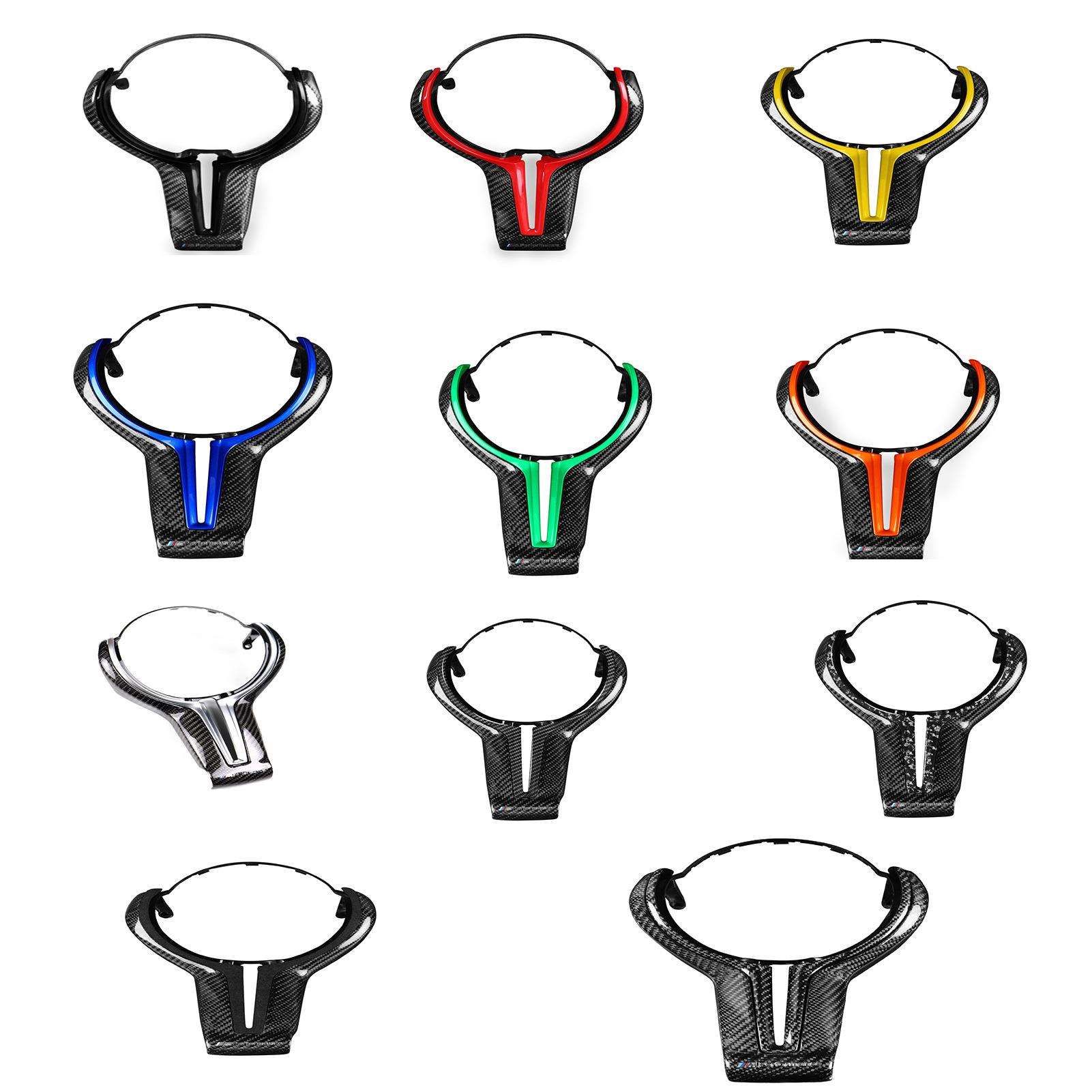 适用宝马M系列方向盘碳纤维丁字替换里外件套装汽车内饰改装配件