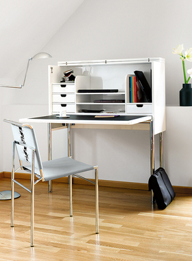 德国进口正版 ClassiCon Roquebrune Eileen Gray钢管椅餐椅皮革