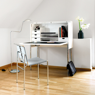 德国进口正版 ClassiCon Roquebrune Eileen Gray钢管椅餐椅皮革