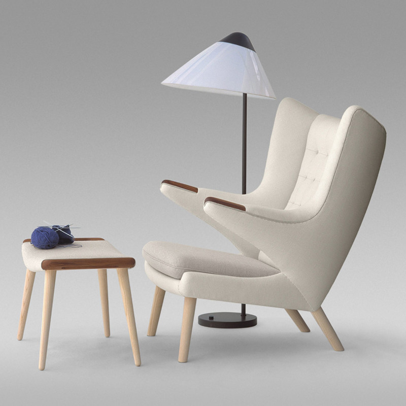 丹麦进口正版 pp m03bler pp19 papa bear chair 熊爸爸椅休闲椅