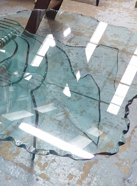 意大利进口正版 Fiam 玻璃茶几 Shell 咖啡桌