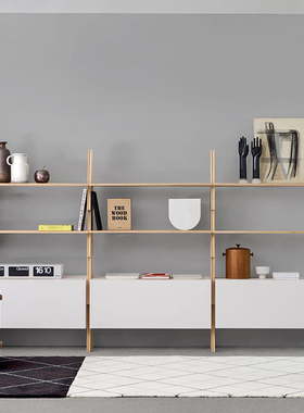 意大利进口正版 Agapecasa 木质置物架 Cavalletto书架