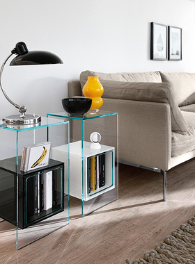 意大利进口正版 Fiam 玻璃床头柜 Magique 边几