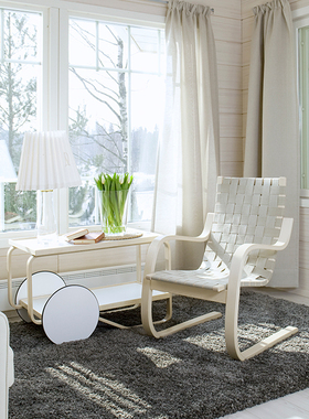 芬兰进口正版 Artek 扶手椅 Armchair 406 休闲椅