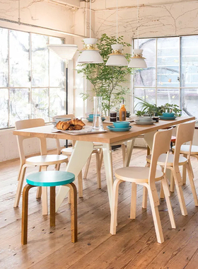 芬兰进口正版 Artek 餐椅 Chair 66 书椅