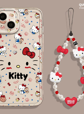 凯蒂猫适用小米13手机壳14可爱12卡通17promax新款note15红米k70k80k90k60k50k40女11小众kt猫10透明9/turbo4