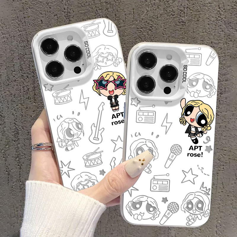 适用APT朴彩英手机壳苹果彩银壳