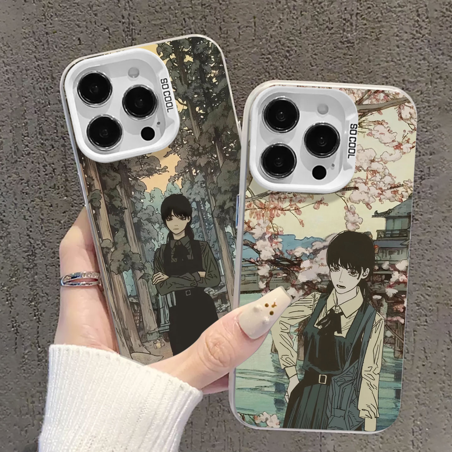 适用iqoo一加手机壳动漫电锯人