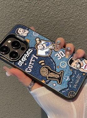 牛仔纹库里curry适用小米15手机壳12篮球14pro勇士13/17/11ultra男生note10红米k80k70k60k40k90k50至尊turbo