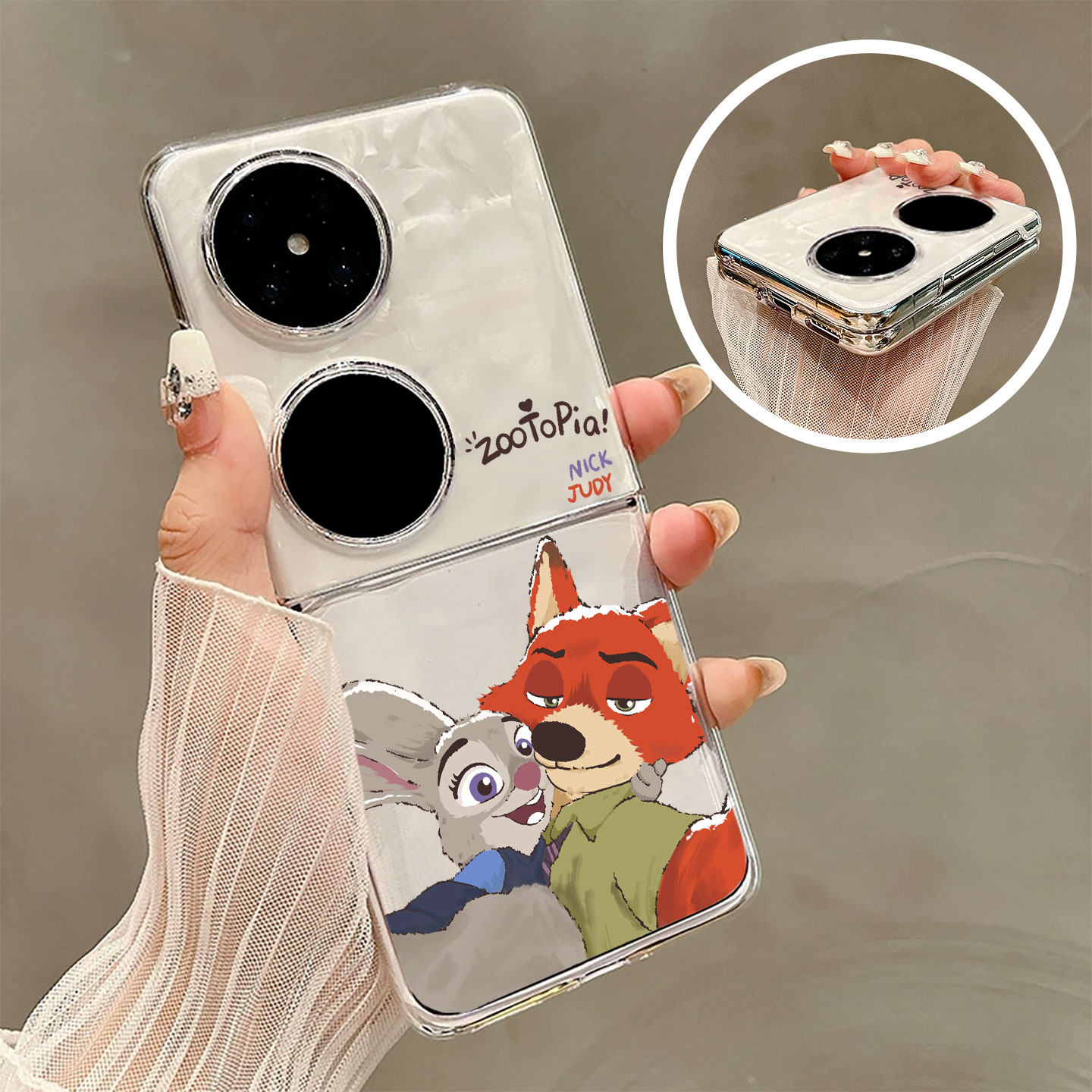 适用华为系列手机壳可爱尼克情侣