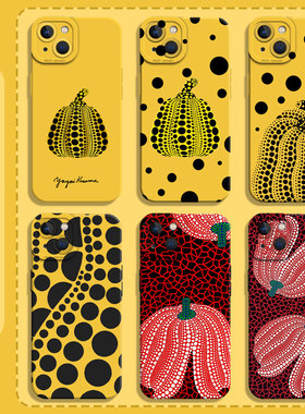 草间弥生适用华为mate70pro手机壳mate60南瓜nova13波点11/14/12/p50黄色40荣耀200/100/80/90/10/9se/30/8/7