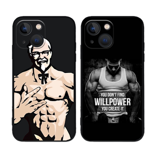 健身手机壳适用苹果16运动iPhone14promax肌肉17/13猛男12mini主题15滚去11减肥x自律xs女18撸铁8plus励志7男