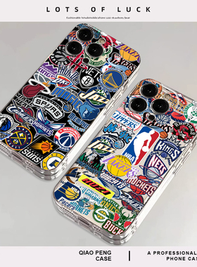 NBA篮球标签适用小米15手机壳13高级感14pro周边12篮球11ultra潮牌红米k80球星k70k60k50k40k90男note10透明9