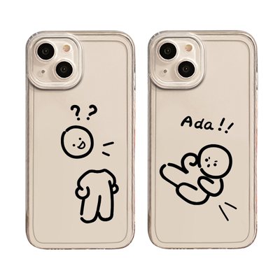 适用飞踢火柴人手机壳一加透明