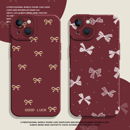 蝴蝶结适用小米17promax手机壳15ultra红色12高级感13小众11新款红米k90k80k70k60k50k40新年note14可爱turbo