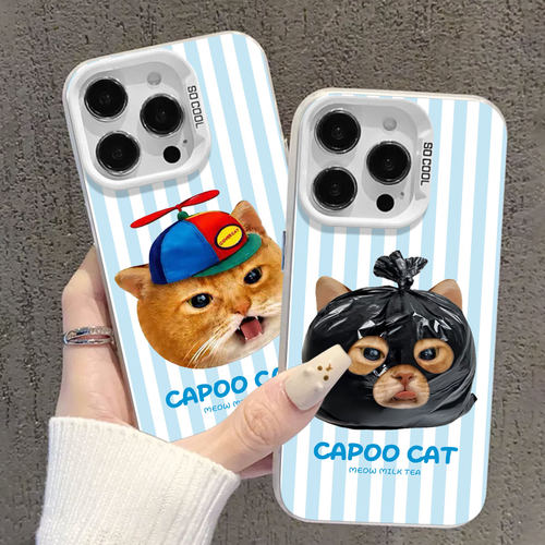 适用iqoo手机壳covercat猫咪