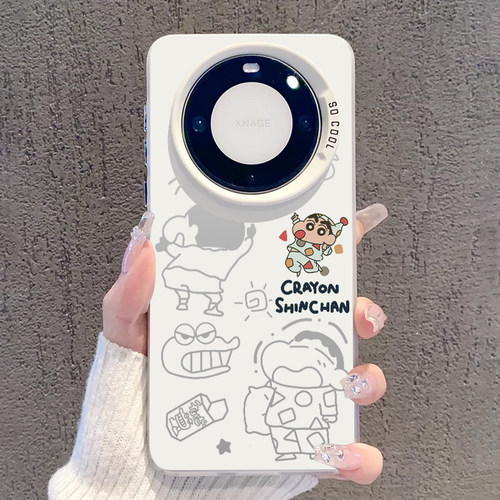 镂空蜡笔小新适用手机壳华为系列