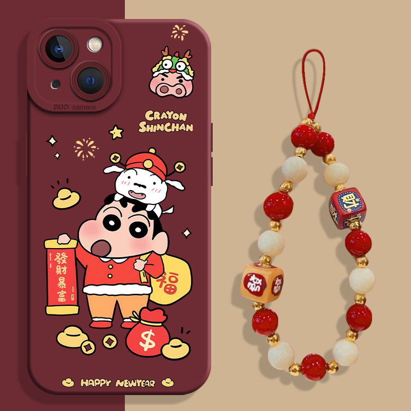 适用小米红米手机壳新年蜡笔小新