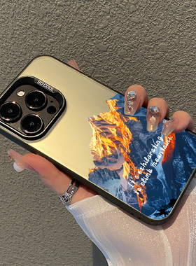 适用小米11手机壳日照金山17雪山15pro高级感12小众13ultra红米turbo4风景k80k70k60k50k40k90新款note14男10