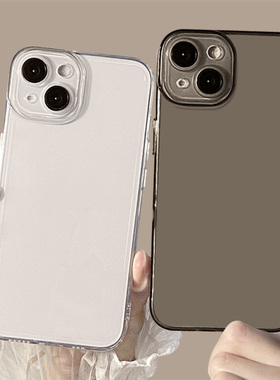 适用苹果15promax手机壳17Air/13透明iPhone14plus高级感12全包mini超薄11防摔8简约x新款xs硅胶xr/7保护套ip
