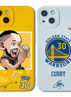 适用nba手机壳库里勇士队苹果