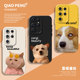 适用三星s25ultra手机壳面膜猫咪狗狗s24搞怪新款 Galaxys23情侣 柴犬柯基恶搞s22搞笑抽象plus套samsung硅胶u