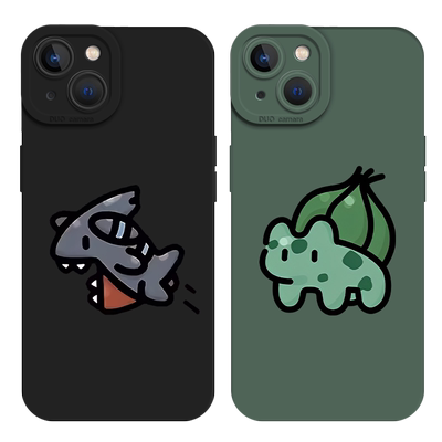 适用鲨鱼手机壳一加iqoo液态硅胶