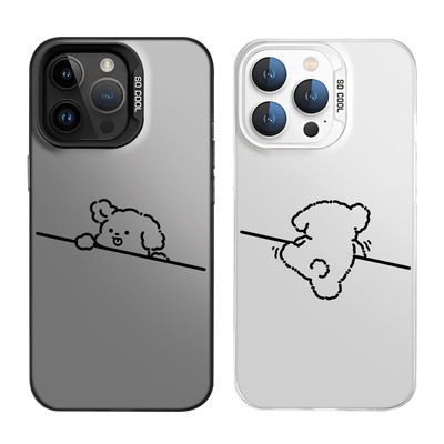 适用简约小狗手机壳小米红米