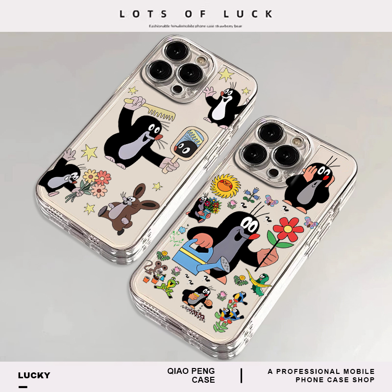 适用小米红米手机壳透明鼹鼠