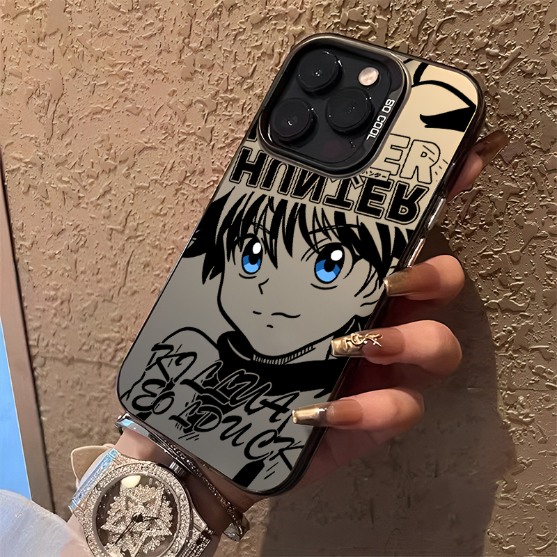 线稿奇犽适用苹果16手机壳iPhone15promax新款13男生11动漫14二次元xs全职猎人12mini小杰x男士xr男款8plus/7