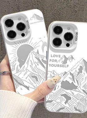 日出雪山适用华为nova13手机壳12活力版pura70pro新款11/14高级10小众mate60情侣50日照金山40/30/9/8se7/6/5