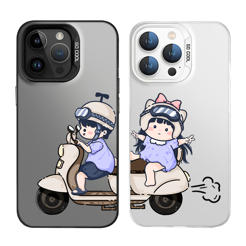 适用iPhone16手机壳情侣17air苹果15promax卡通13可爱11高级感14小众12新款x男女x情侣款xr一对mini套8plus/7