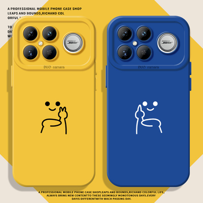 适用红米k90promax手机壳竖中指